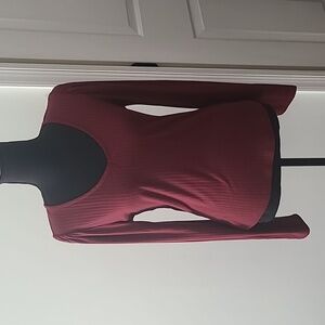 Onestepup maroon long sleeve top